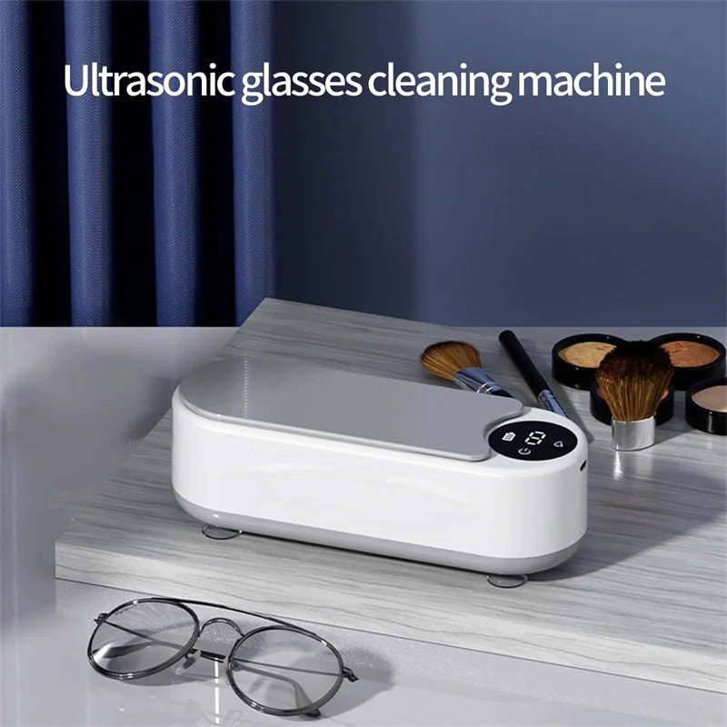 Portable Household Cleaning Machine, 450Ml Clean Pod Ultrasonic Cleaner, Jewelry Cleaner Machine for Ring, Glasses, Makeup Brush