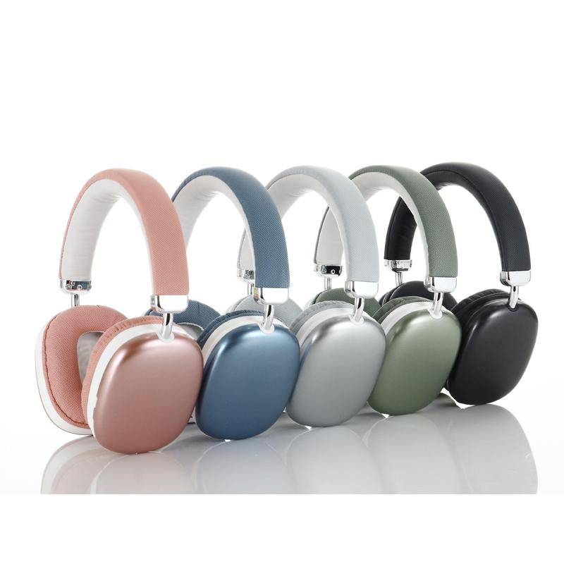 Over-Ear Design Wireless Headphone, Noise Canceling Music Headphones with Built-In Microphone, BT Stretchable Headphones for Summer, Christmas Gifts