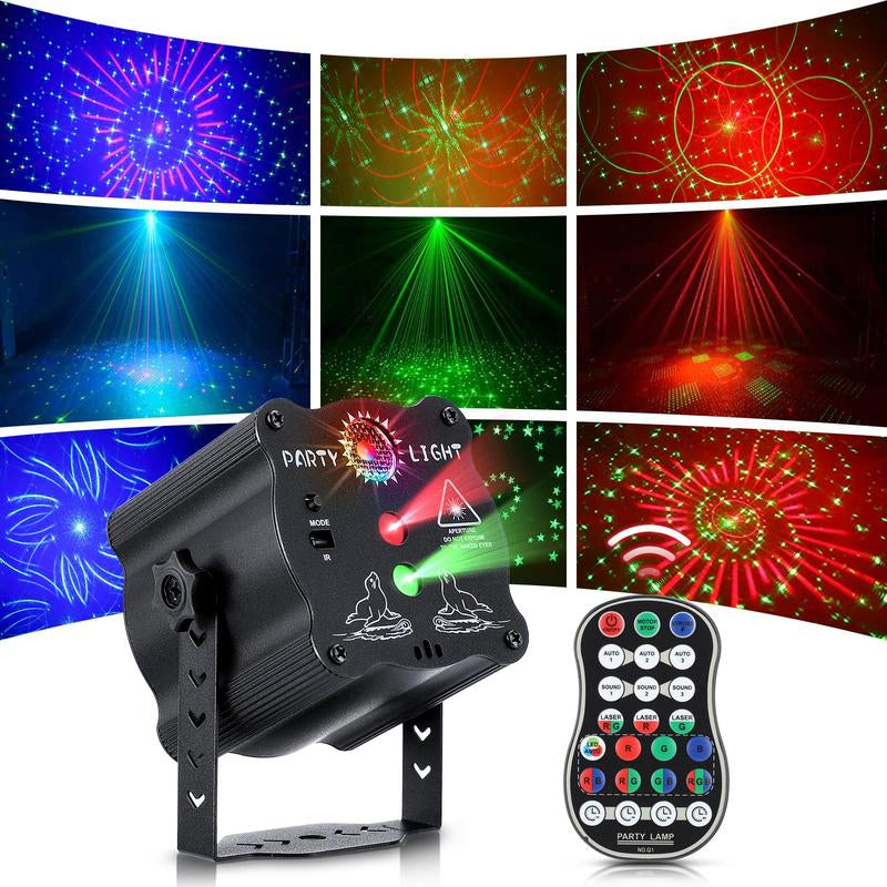 USB Powered DJ Disco Stage Party Light, Sound Activated Light with Remote Control, Novelty Lighting for Karaoke Pub KTV Bar Dance