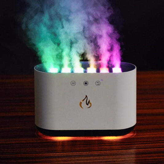 USB Powered Desktop Aroma Diffuser, Touch Control Aroma Diffuser with 7 Color Light, Household Air Humidifier for Home Office, Home Decor, Room Decor