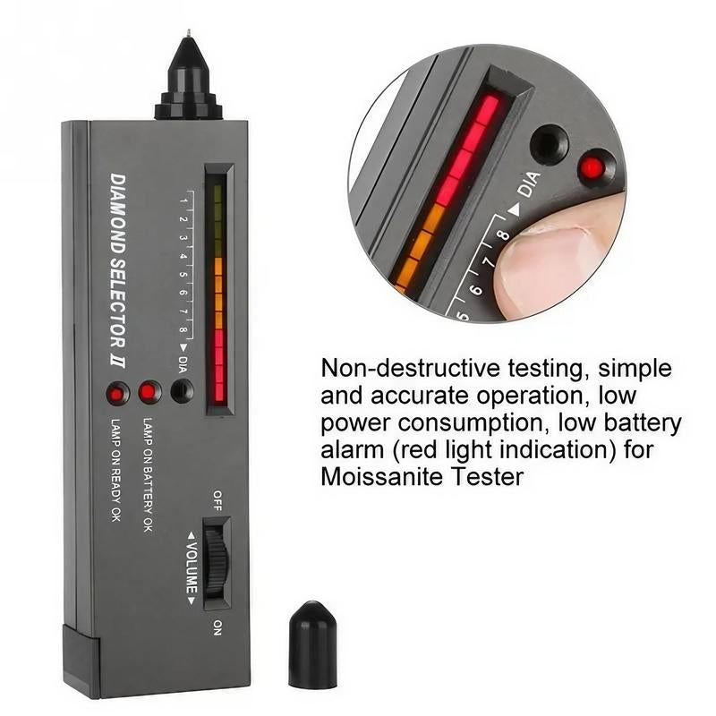 High Precision Diamond Tester Pen, Multifunctional Thermal Conductivity Meter, Portable Diamond Selector for Novices and Experts