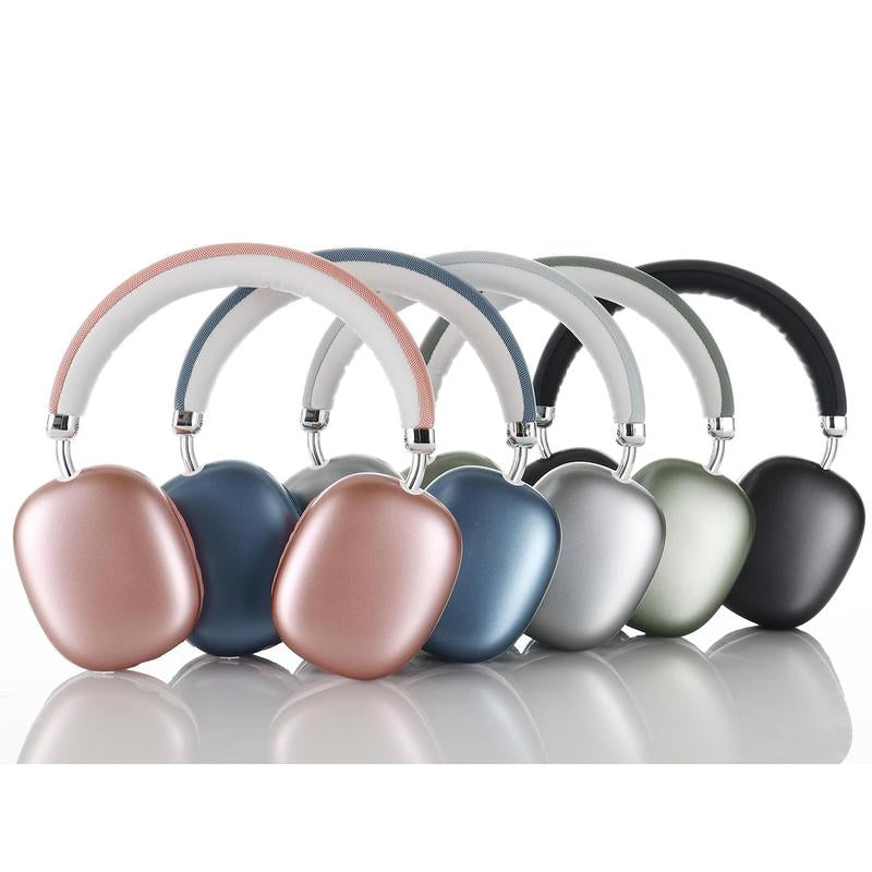 Over-Ear Design Wireless Headphone, Noise Canceling Music Headphones with Built-In Microphone, BT Stretchable Headphones for Summer, Christmas Gifts