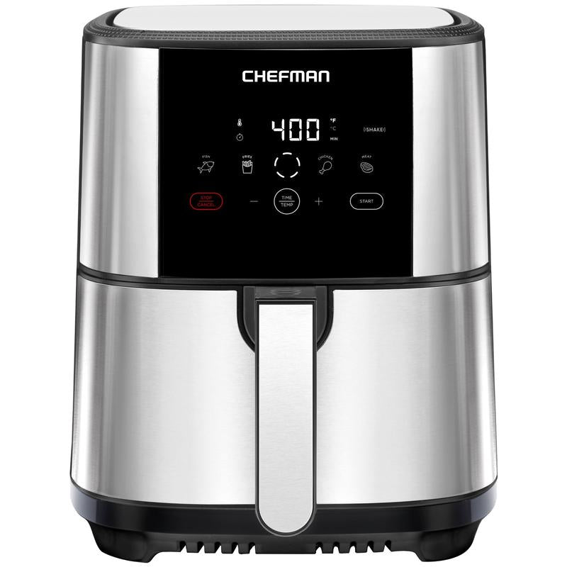 Chefman Turbofry Touch Stainless Steel Air Fryer with Digital Controls