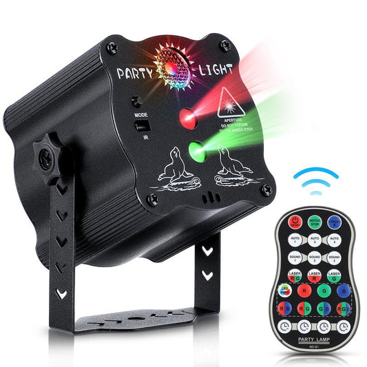 USB Powered DJ Disco Stage Party Light, Sound Activated Light with Remote Control, Novelty Lighting for Karaoke Pub KTV Bar Dance