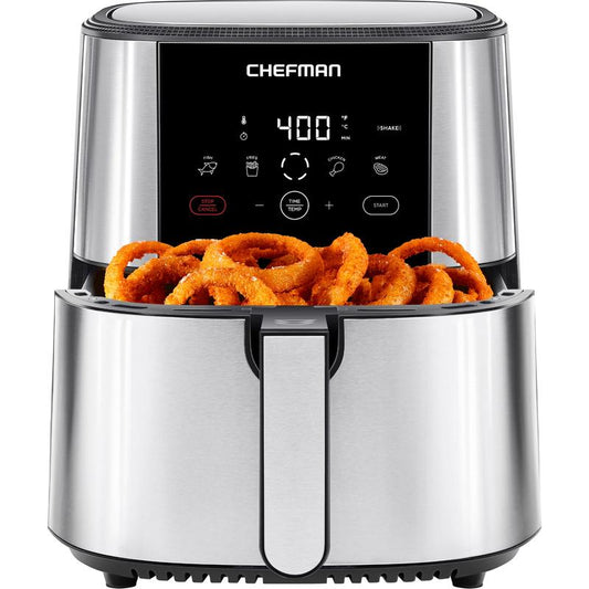 Chefman Turbofry Touch Stainless Steel Air Fryer with Digital Controls