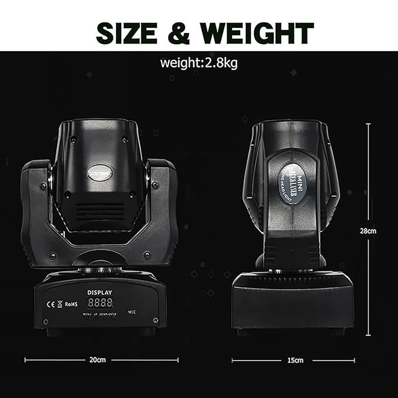 SHEHDS Beam Stage Light 6X15W RGBW Moving Head Light for DJ Disco Christmas Wedding Party DMX512