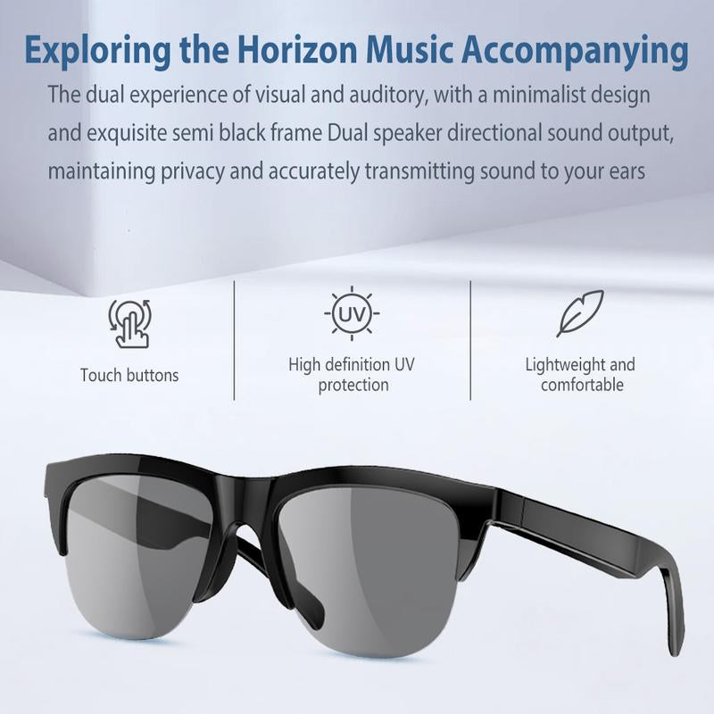 Intelligent Glasses with High-Definition UV Resistant Lenses, Clearer Field of View, Touch Connection, Ultra Light New Frame Material