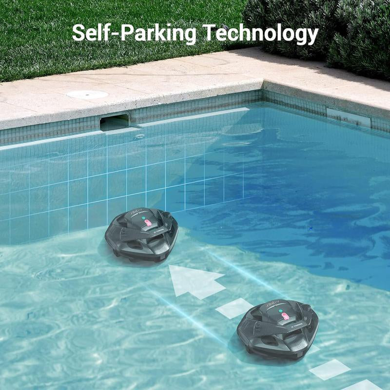 AIPER Cordless Robotic Pool Cleaner, Pool Vacuum with Dual-Drive Motors, Self-Parking Technology, Lightweight, Perfect for Above-Ground/In-Ground Flat Pools up to 40 Feet (Lasts 90 Mins)