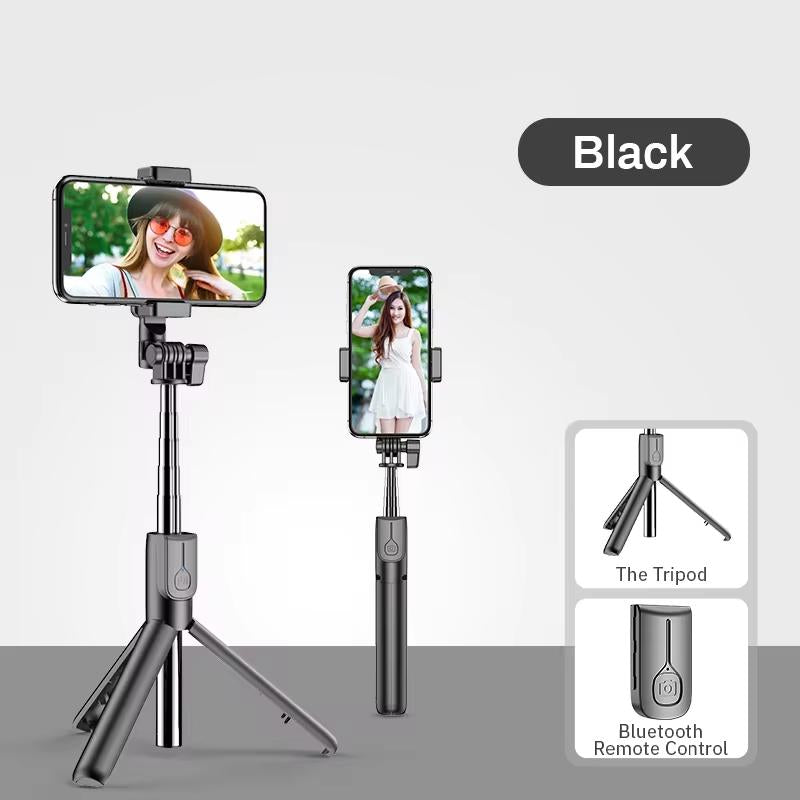 4 in 1 Wireless Bluetooth Compatible Selfie Stick LED Ring Light Extendable Handheld Monopod Live Tripod for Iphone 16 15 14 13 SZKOSTON