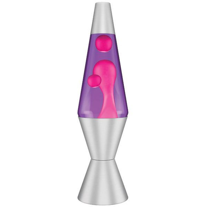 Lava Lamp - 14.5"- the Original Motion Lamp - Orange Lava and Blue Liquid with Silver Base - Item #2117