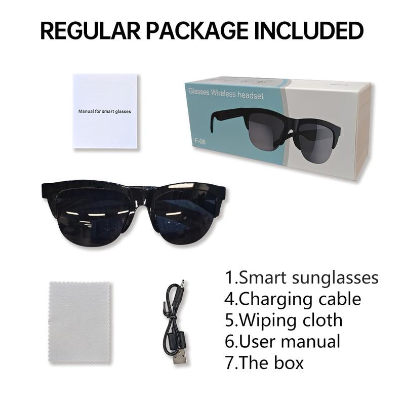 Intelligent Glasses with High-Definition UV Resistant Lenses, Clearer Field of View, Touch Connection, Ultra Light New Frame Material