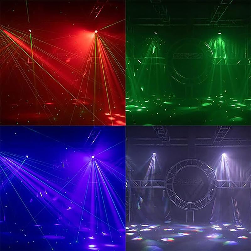 SHEHDS Beam Stage Light 6X15W RGBW Moving Head Light for DJ Disco Christmas Wedding Party DMX512