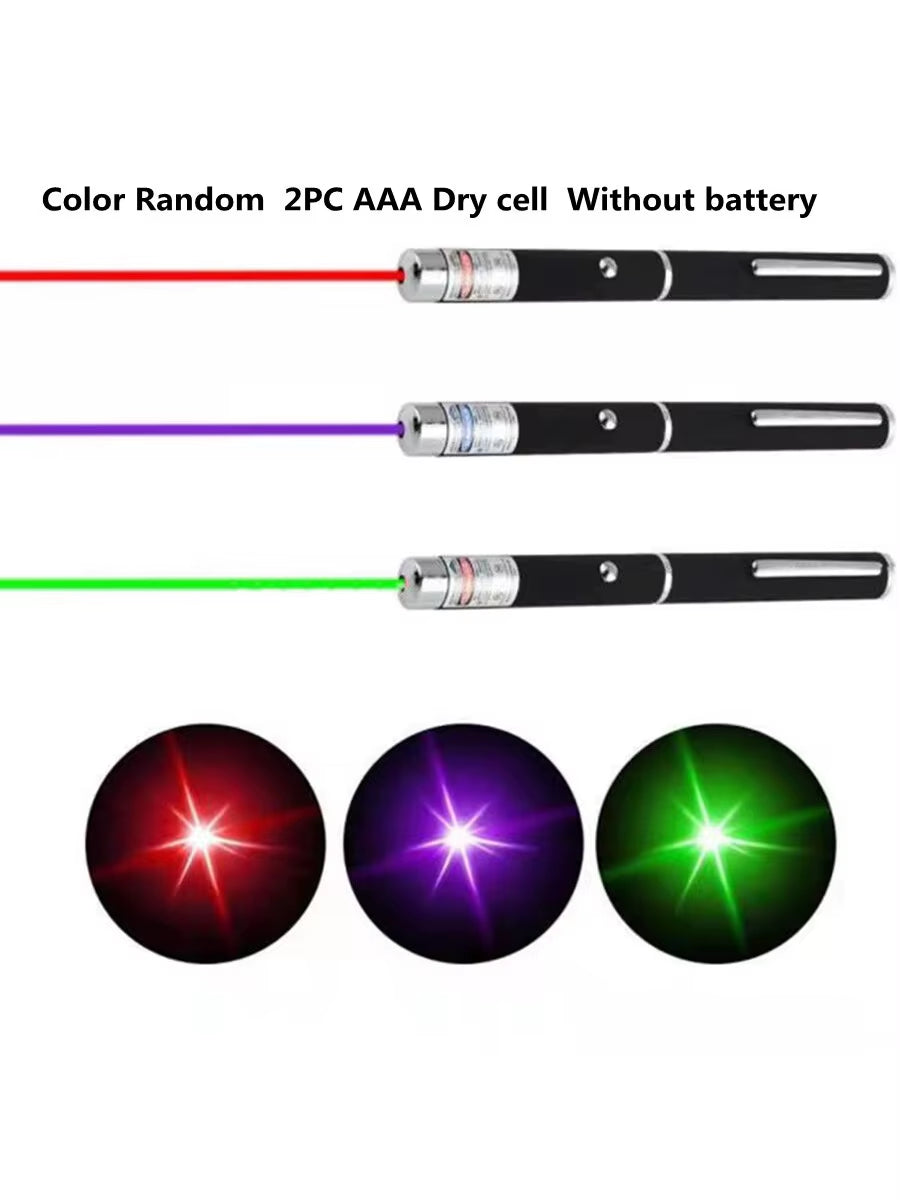 High-Quality Laser Pointer Red Green Purple Three-Color Laser Pointer Projection Teaching Demonstration Pen Hunting Optics